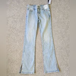 NWT Abercrombie Kids Light Blue Boot Jeans Sz 15/16 Long